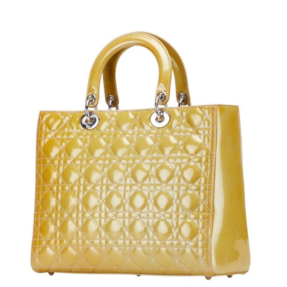 Christian Dior Lady Dior Cannage Patent Leather 2way Bag - Picture 2 of 10